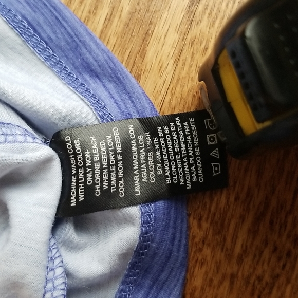 (M) Outdoor Lifestyle Heathered Empire Waist Fit & Flare Racer Back Dress - Picture 6 of 7